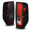 ANZO 311444 | 2005-2021 Nissan Frontier LED Taillights Black Housing/Smoke Lens; 2005-2021 Alternate Image 1