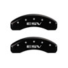 MGP 35015SESVBK | 4 Caliper Covers Engraved Front Escalade Engraved Rear ESV Black finish silver ch; 2007-2020 Alternate Image 2