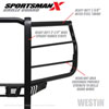 Westin 40-33995 | 2020 Chevy Silverado 2500/3500 Sportsman X Grille Guard - Textured Black; 2020-2022 Alternate Image 7