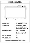 CSF 2862 | 89-97 Mazda Miata Radiator; 1989-1997 Alternate Image 1