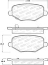 Stoptech 308.17190 | StopTech Street Brake Pads Dodge Journey SXT Premium 302mm Front Disc, Rear; 2012-2012 Alternate Image 2