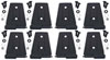 Kentrol 80576 | 07-18 Jeep Wrangler JK Door Hinge Set 8 Pieces 4 Door - Textured Black; 2007-2018 Alternate Image 1