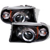 SPYDER 5009784 | Spyder Dodge Durango 1PC Halo LED ( Replaceable LEDs ) Projector Headlights - Black - (PRO-YD-DDAK97-BK); 1998-2003 Alternate Image 1