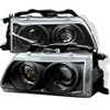 SPYDER 5010827 | Spyder Honda Civic Halo Projector Headlights - Black - (PRO-YD-HC90-HL-BK); 1990-1991 Alternate Image 1