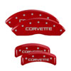 MGP 13013SCV4RD | 4 Caliper Covers Gloss Red Engraved with Corvette C4 (Full Kit 4 Pieces); 1988-1995 Alternate Image 7