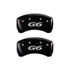 MGP 18025SPG6BK | 4 Caliper Covers Engraved Front Pontiac Engraved Rear G6 Black finish silver ch; 2007-2009 Alternate Image 2