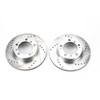 PowerStop ebr621xpr | Power Stop 97-04 Porsche Boxster Rear Evolution Drilled & Slotted Rotors - Pair; 1997-2004 Alternate Image 2