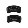 MGP 35008SCADRD | 4 Caliper Covers Engraved Front & Rear Cursive/Cadillac Red finish silver ch; 2013-2016 Alternate Image 3