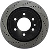 Stoptech 12865153r | StopTech 2019 Ford Raptor w/ Electronic Parking Brake Sport Cross Drilled Right Rear Rotor; 2019-2019 Alternate Image 3