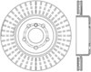 Stoptech 128.34133L | StopTech BMW 640i Sport Cryo Cross Drilled Rotor, Rear Left; 2012-2017 Alternate Image 2