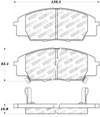 Stoptech 308.08290 | StopTech Street Brake Pads Honda S2000, Front; 2000-2009 Alternate Image 1