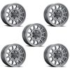 Ford Racing m1007km1785g | 21-23 Bronco (Excl Bronco Raptor) 17x8.5 Method Matte Gray Wheel Kit; 2021-2024 Alternate Image 1