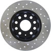 Stoptech 128.33131L | StopTech Volkswagen Golf Sport Cryo Cross Drilled Rotor, Rear Left; 2010-2018 Alternate Image 3