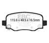 EBC dp63031 | 13+ Jeep Cherokee 2.4 Greenstuff Rear Brake Pads; 2013-2023 Alternate Image 4