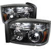 SPYDER 5009760 | Spyder Dodge Dakota Halo LED Projector Headlights - Black - (PRO-YD-DDAK05-BK); 2005-2007 Alternate Image 1