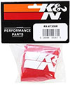 K&N Engineering rx4730dr | K&N Drycharger Air Filter Wrap Red 6in Base ID x 5in Top ID x 6.5in Height Alternate Image 3