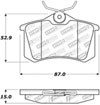 Stoptech 309.03400 | StopTech Sport Brake Pads Volkswagen Beetle 288mm Front Disc, Rear; 2009-2017 Alternate Image 2