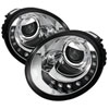 SPYDER 5080554 | Spyder Volkswagen Beetle Projector Headlights - DRL - Chrome - (PRO-YD-VB98-DRL-C); 1998-2005 Alternate Image 1