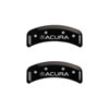 MGP 39002SACUBK | 4 Caliper Covers Engraved Front & Rear Acura Black finish silver ch; 2002-2003 Alternate Image 2