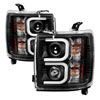 SPYDER 5081032 | Spyder Chevy Silverado 2500/3500 HD Projector Headlights - Light Bar DRL - Black - (PRO-YD-CSHD14-LBDRL-BK); 2015-2016 Alternate Image 2