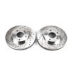 PowerStop jbr552xpr | Power Stop 89-96 Nissan 300ZX Front Evolution Drilled & Slotted Rotors - Pair; 1989-1996 Alternate Image 2