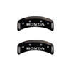 MGP 20076SHONBK | 4 Caliper Covers Engraved Front & Rear Honda Black finish silver ch; 2003-2010 Alternate Image 2