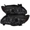 SPYDER 5032522 | Spyder Toyota Corolla DRL LED Projector Headlights - Smoke - (PRO-YD-TC09-DRL-SM); 2009-2010 Alternate Image 1