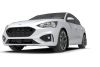 Rally Armor mf77urblkwh | 19-22 Ford Focus ST MK4 (Hatch) Black UR Mud Flap w/ White Logo; 2022-2022 Alternate Image 1