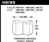 Hawk Performance HB199U.702 | Hawk 86-89 Mercedes 560SL / 77-88 Porsche 924 / 78-81 928 / 83-89 944 DTC-70 Front Race Brake Pads; 1986-1989 Alternate Image 2