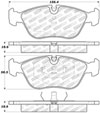 Stoptech 309.06180 | StopTech Sport Brake Pads Volvo S70, Front; 1998-2000 Alternate Image 2