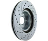 Stoptech 227.47012L | StopTech Subaru Forester C-Tek Sport Drilled & Slotted Rotor; 1998-2002 Alternate Image 1