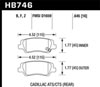 Hawk Performance HB746Z.645 | Hawk Cadillac 13-16 ATS / 14-15 CTS Performance Ceramic Rear Brake Pads; 2013-2016 Alternate Image 1