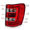 ANZO 311396 | 1999-2004 Jeep Grand Cherokee LED Tail Lights w/ Light Bar Chrome Housing Red/Clear Lens; 1999-2004 Alternate Image 3