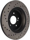 Stoptech 128.34054R | StopTech BMW M3 Sport Cryo Cross Drilled Rotor, Rear Right; 2001-2006 Alternate Image 7