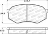 Stoptech 308.04330 | StopTech Street Brake Pads Toyota Tacoma, Front; 1995-1997 Alternate Image 1