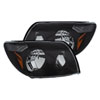 ANZO 111394 | 2003-2005 Toyota 4Runner Crystal Headlights Black; 2003-2005 Alternate Image 1