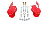 BMR Suspension CAB005R | BMR Bolt-on Control Arm Relocation Brackets Mustang V8/V6 Red; 2005-2011 Alternate Image 1