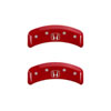 MGP 20076SHOHRD | 4 Caliper Covers Engraved Front Honda Engraved Rear H Logo Red finish silver ch; 2003-2010 Alternate Image 2