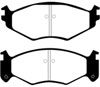 EBC ud522 | 91-95 Chrysler LeBaron 2.5 (15in Wheels) Ultimax2 Front Brake Pads; 1991-1995 Alternate Image 1