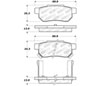 Stoptech 309.03740 | StopTech Sport Brake Pads Honda CRX, Rear; 1990-1991 Alternate Image 2