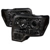 SPYDER 5010254 | Spyder Ford F150 Halo LED ( Replaceable LEDs ) Projector Headlights - Smoke - (PRO-YD-FF15009-HL-SM); 2009-2012 Alternate Image 2