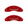 MGP 39012SACURD | 4 Caliper Covers Engraved Front & Rear Acura Red finish silver ch; 2013-2014 Alternate Image 1