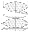 Stoptech 305.16330 | StopTech Street Select Brake Pads Audi S3, Front; 2014-2018 Alternate Image 1