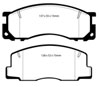 EBC ud500 | 90-93 Toyota Previa Rear Drums Ultimax2 Front Brake Pads; 1990-1993 Alternate Image 2