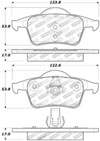 Stoptech 309.07950 | StopTech Sport Brake Pads Volvo S70 Fr Ch# 596636, Rear; 1999-2000 Alternate Image 2