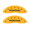 MGP 18031SPXPYL | 4 Caliper Covers Engraved Front Pontiac Rear Gxp Yellow Finish Blk Char 2005 Pontiac Bonneville; 2004-2005 Alternate Image 3