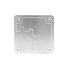 Builtright Industries 110015 | BuiltRight Industries 2020 Jeep Gladiator Bed Plug Plate Cover (Alum) - Silver; 2020-2024 Alternate Image 4