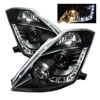 SPYDER 5064738 | Spyder Nissan 350Z ( Halogen Bulbs Version ) DRL LED Projector Headlights - Black - (PRO-YD-N350Z02-DRL-BK); 2003-2005 Alternate Image 4