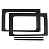 DEI 50177 | 18-23 Jeep Wrangler JL 4-Door Boom Mat Rear Side Window Trim - 4 Piece - Black Leather Look; 2018-2023 Alternate Image 1