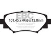 EBC dp32186c | 14+ Mazda 3 2.0 (Japan Build) Redstuff Rear Brake Pads Alternate Image 4